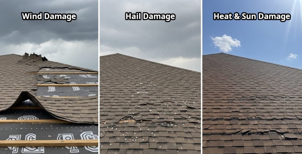 Weather in Texas Affects Every Type of Roof