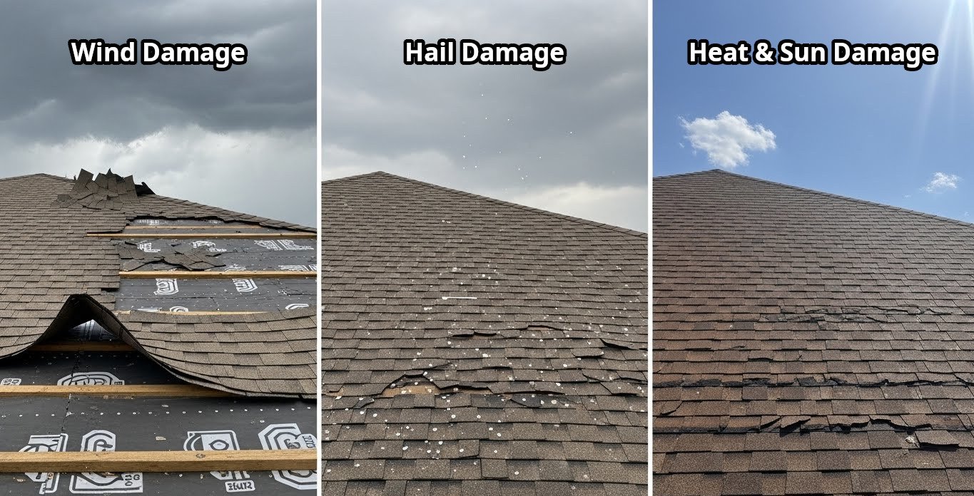 Weather in Texas Affects Every Type of Roof